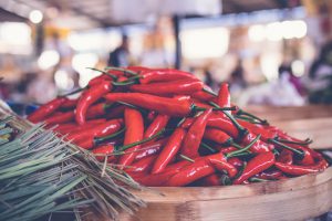 Indonesische gerechten sambal wijn pittig